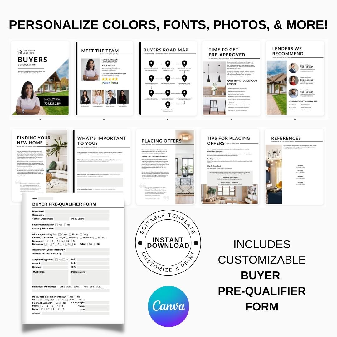 Buyers Presentation Design Template Minimalist Designed For Agents