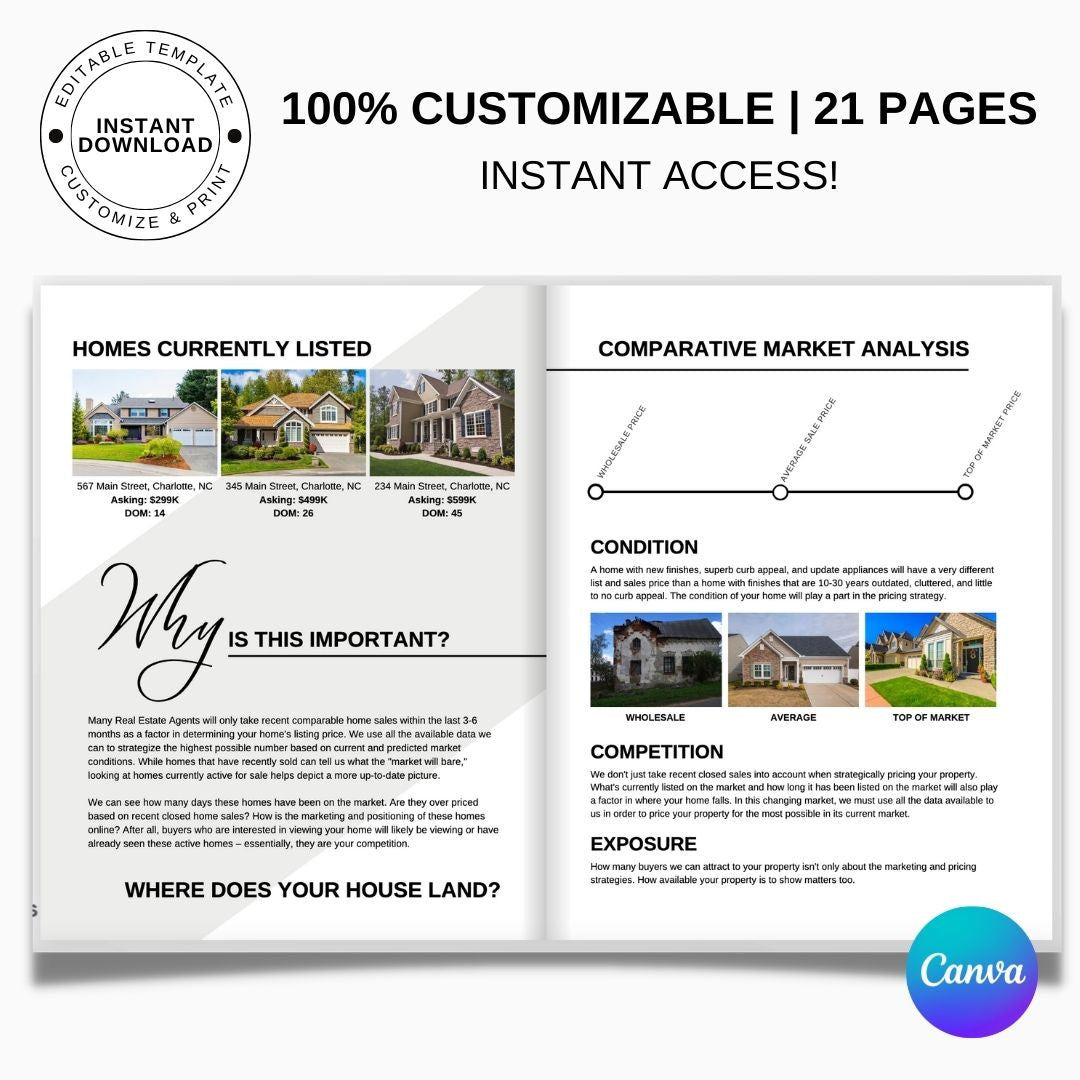 Listing Presentation Design Template - Elevated – Designed For Agents, LLC., image size:1080x1080