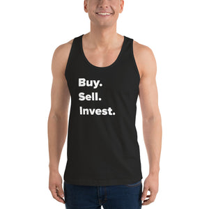 Buy. Sell. Invest. Muscle T-shirt