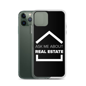 Ask Me About Real Estate Icon iPhone Case
