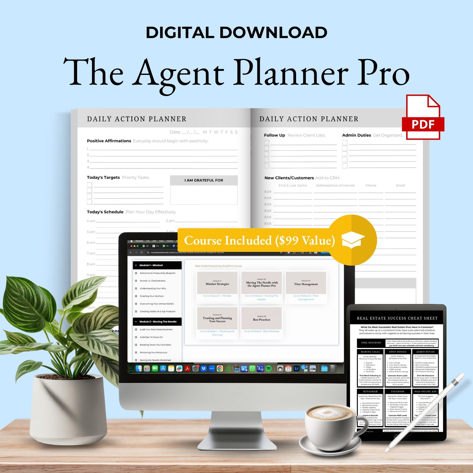2026 Real Estate Agent Planner Pro [DIGITAL DOWNLOAD]