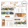 Fall Harvest Themed Postcard & Flyer