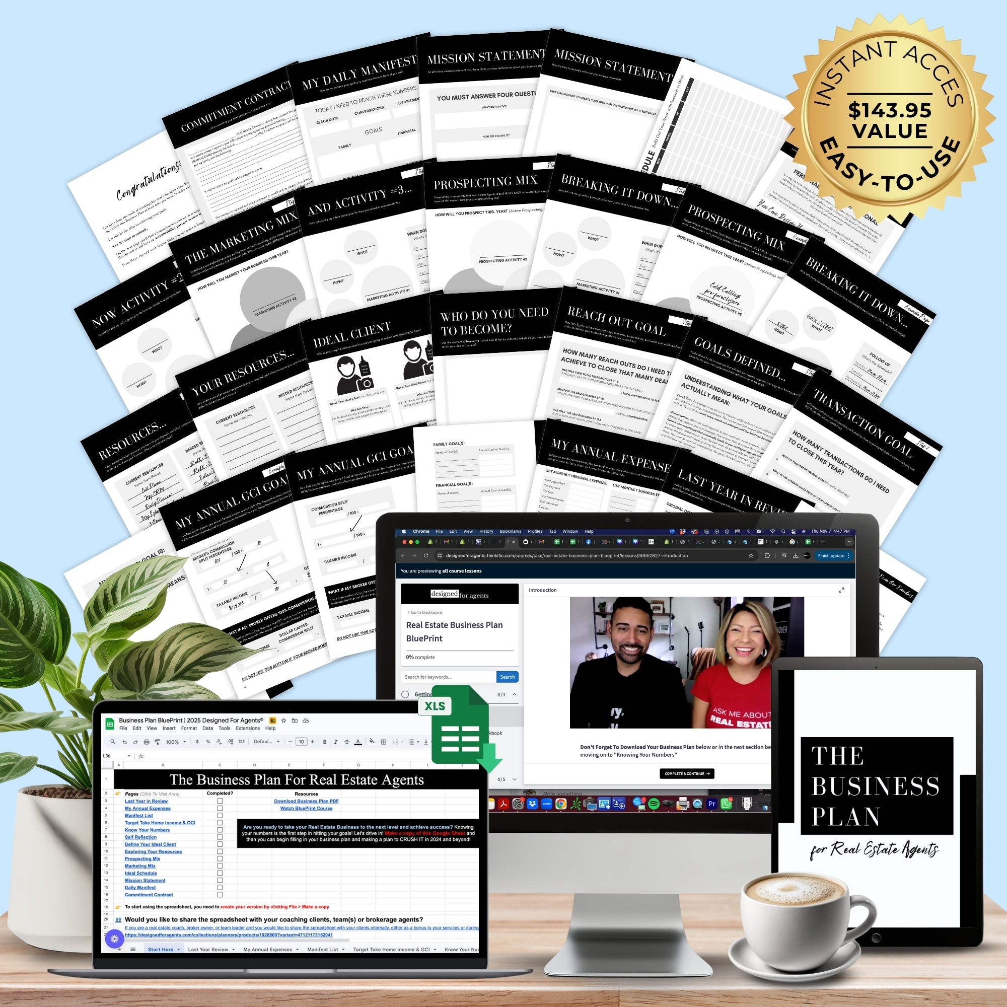 Real Estate Agent Business Plan BluePrint [DIGITAL DOWNLOAD]