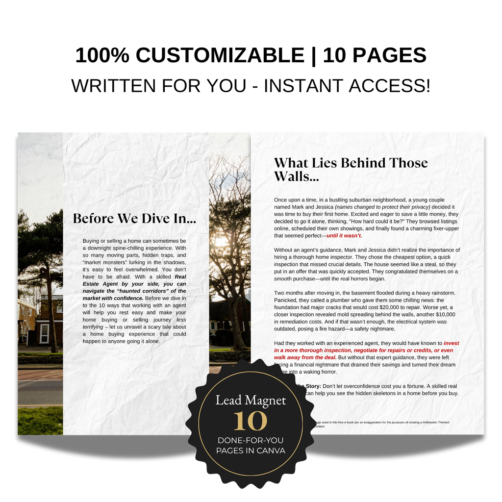 The Market Can Be Scary Let Me Help You - Halloween Lead Magnet