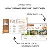 Fall Harvest Themed Postcard & Flyer