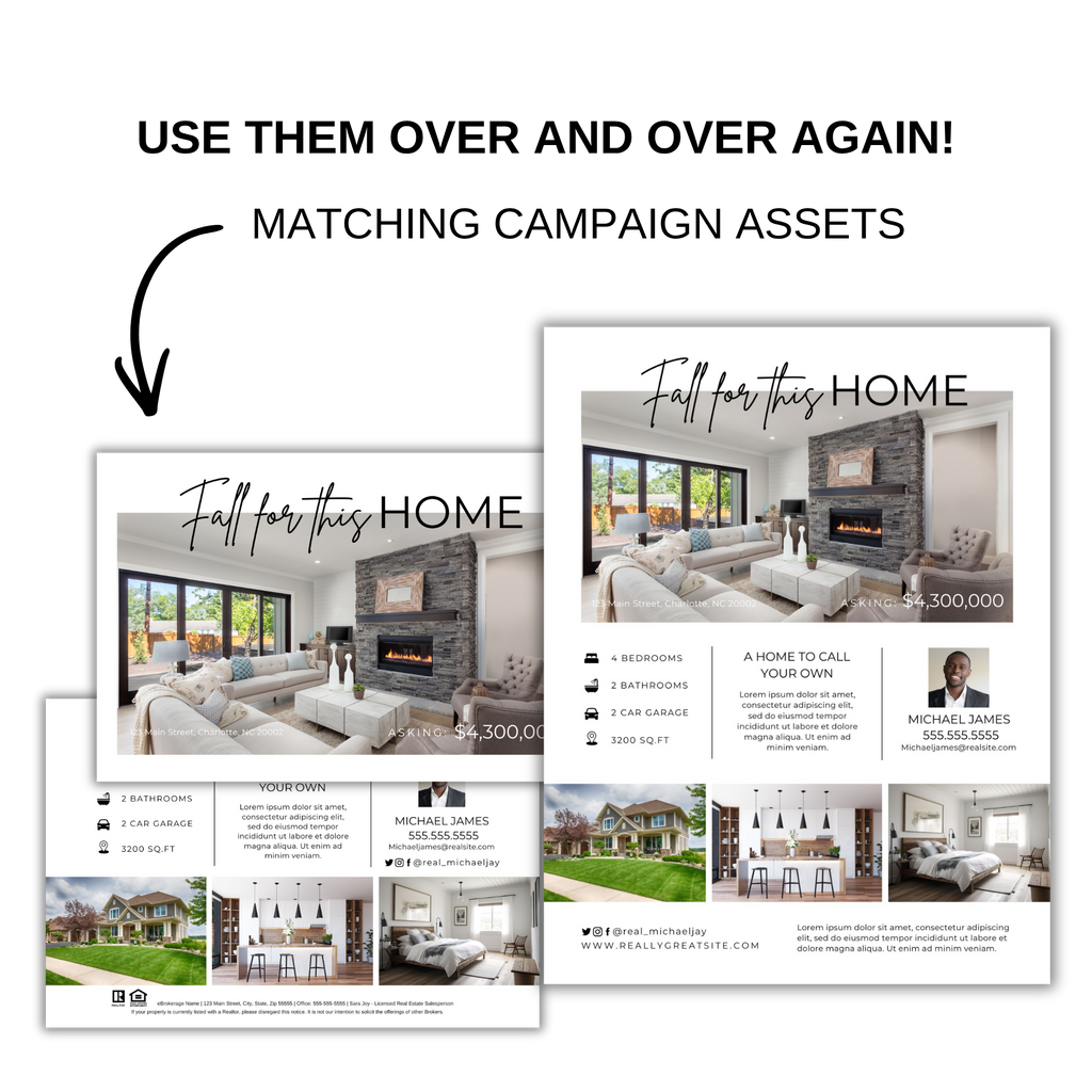 Fall For This Home Postcard & Flyer