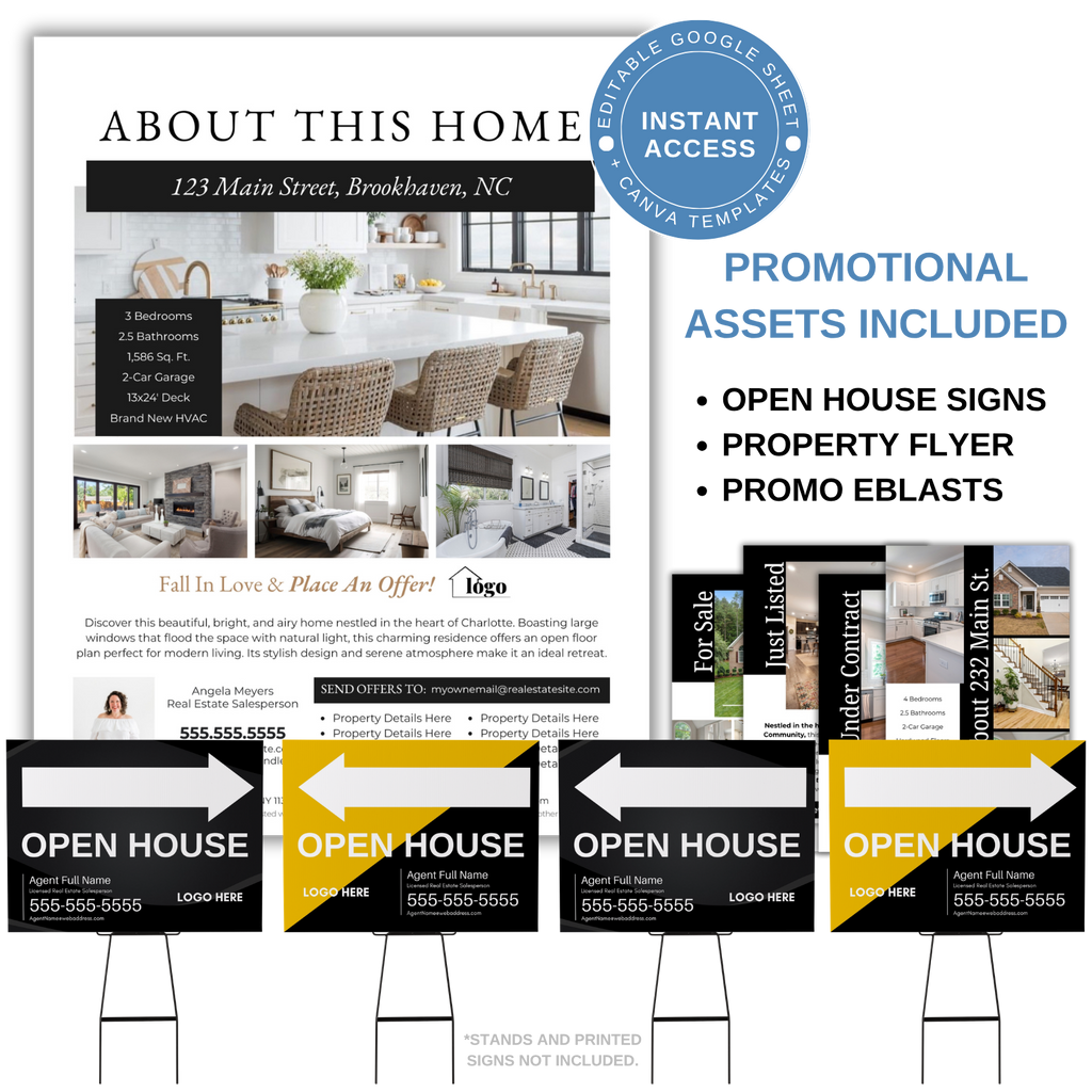 Open House Checklist - Real Estate Google Sheet Tool
