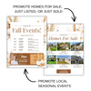 Fall Harvest Themed Postcard & Flyer
