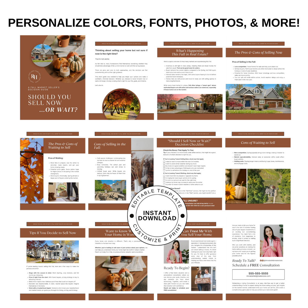 Should You Sell Now or Wait? Fall Market Seller's Guide - Lead Magnet