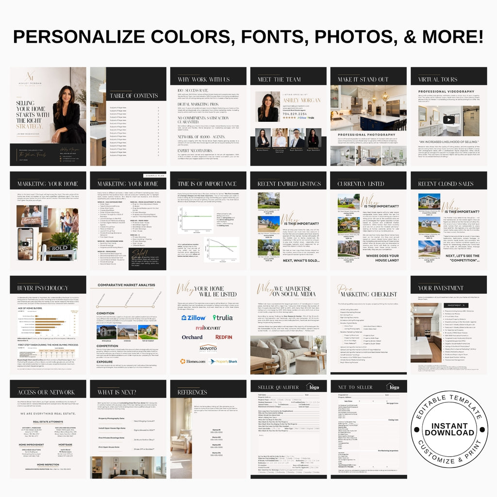 Listing Presentation Design Template - Luxe