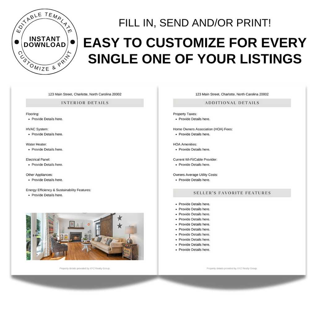 Property Fact Sheet Booklet