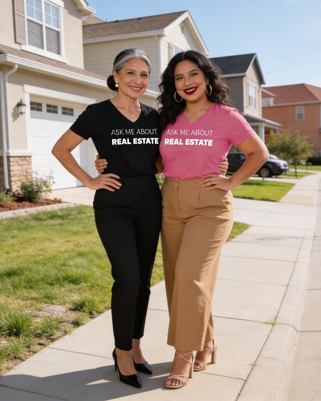 Ask Me About Real Estate Women’s Relaxed V-neck T-shirt