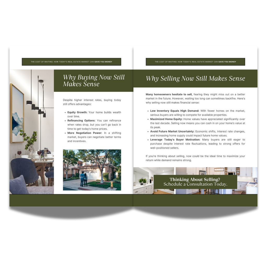 The Cost of Waiting - Real Estate Lead Magnet