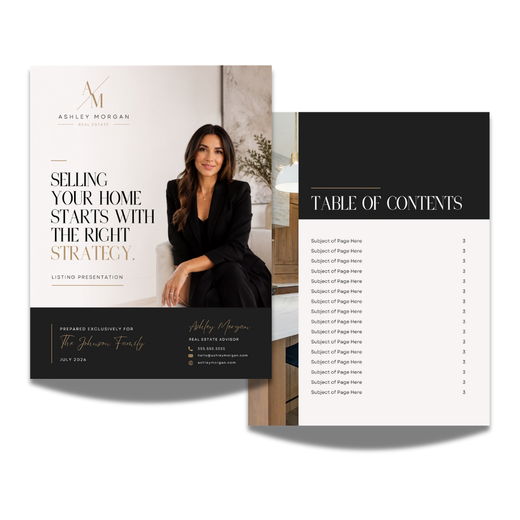 Listing Presentation Design Template - Luxe