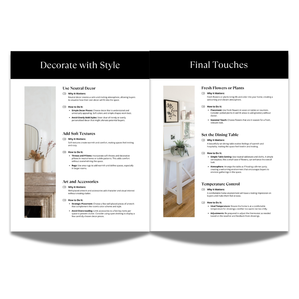 Home Staging Guide - TT Ramillas Style