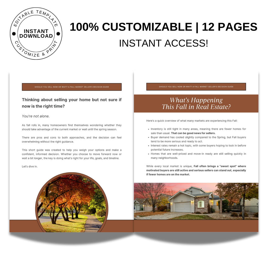 Fall Market Seller's Conversion Kit - Marketing Campaign