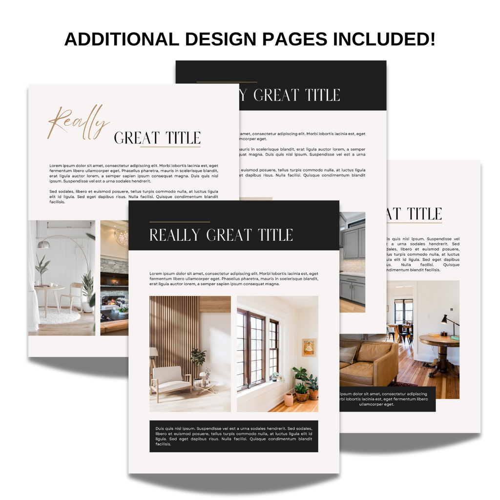 Buyers Presentation Design Templates - Luxe