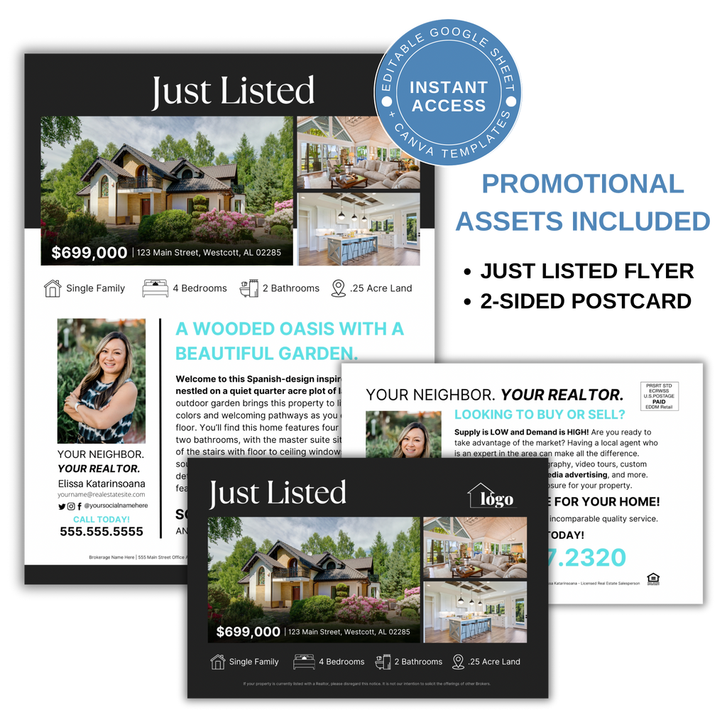 New Listing Checklist - Real Estate Google Sheet Tool