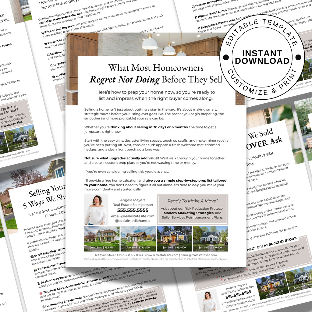 Real Estate Conversion Based Mailer Letters - Attract Local Sellers