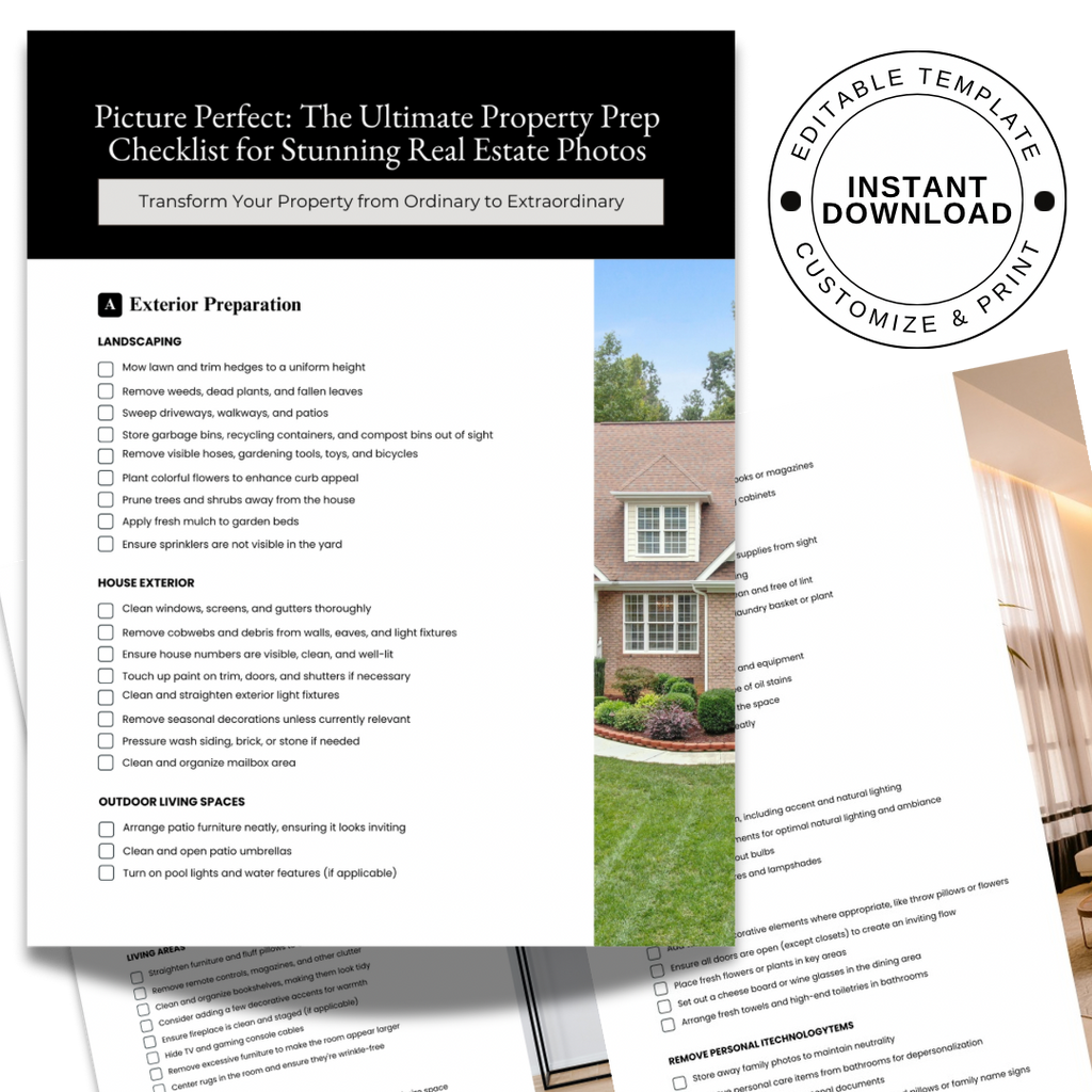 Real Estate Listing Photos Checklist