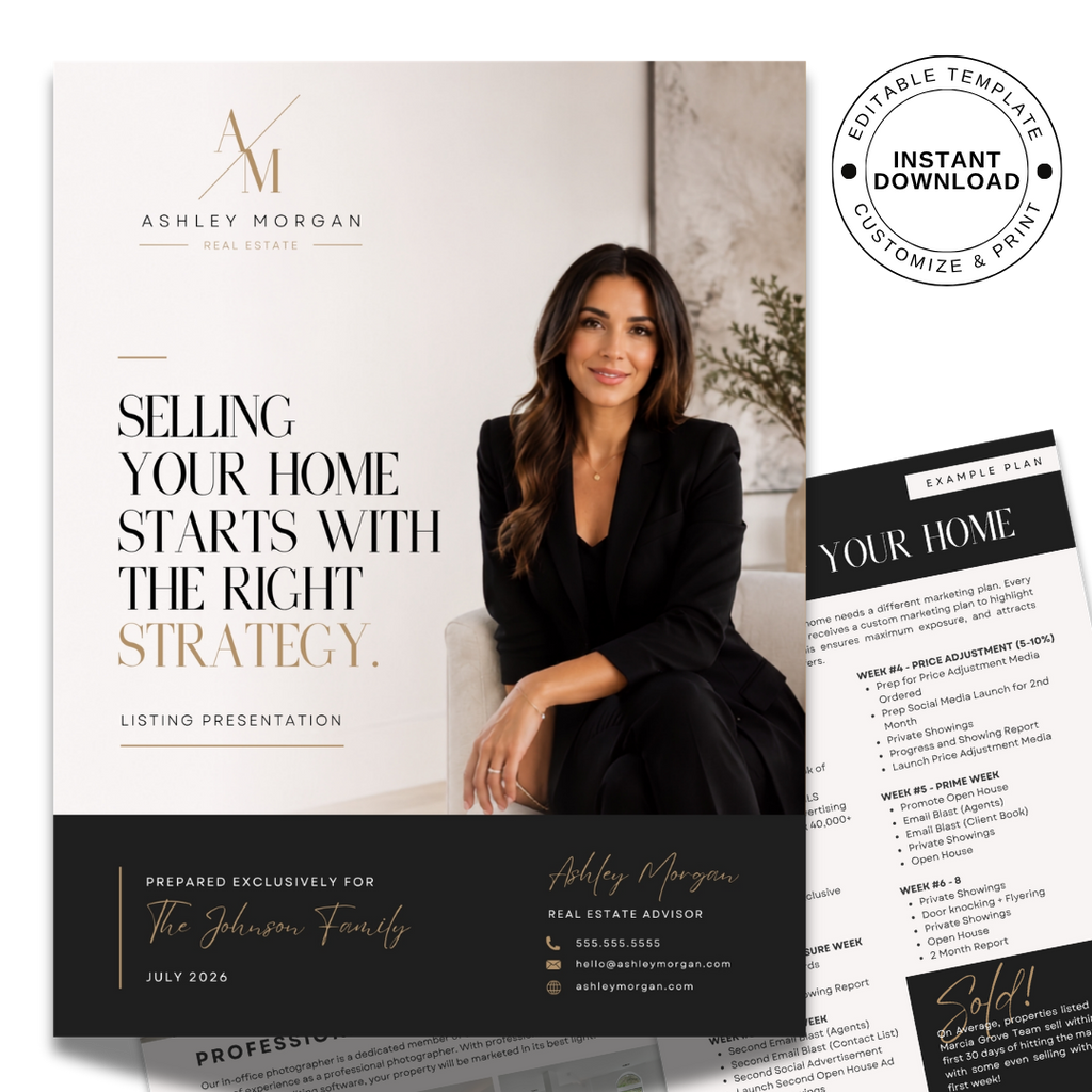 Listing Presentation Design Template - Luxe