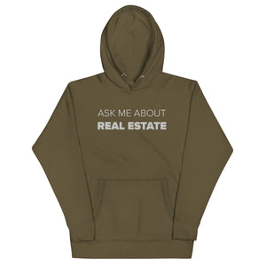 Tactical Green Ask Me About Real Estate Unisex Hoodie