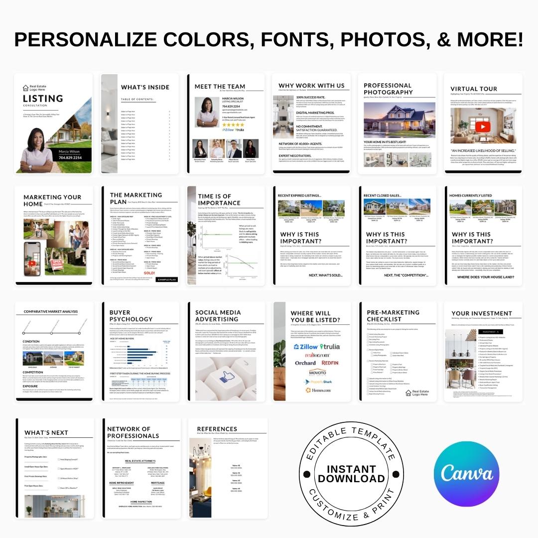 Listing Presentation Design Template - Minimalist