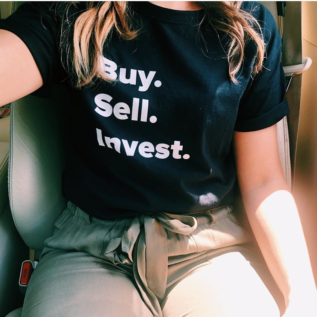 Unisex Buy. Sell. Invest. T-shirt