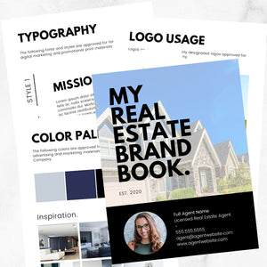 Real Estate Agent Branding Book Template