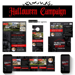 Real Estate Halloween Marketing Templates
