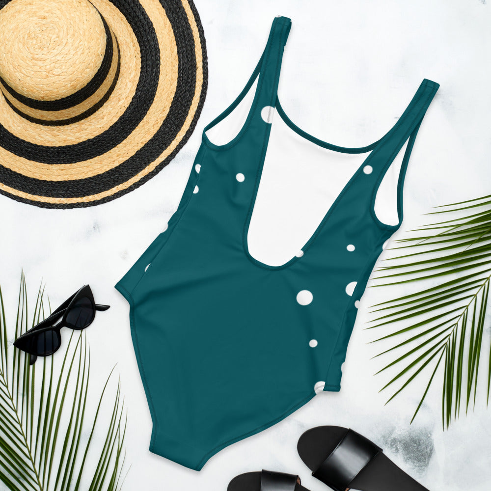 Emerald Ask Me About Real Estate One-Piece Swimsuit