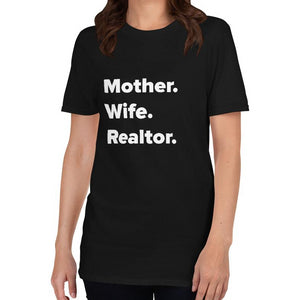 Mother. Wife. Realtor. T-shirt-T-shirt-Design For Realtors