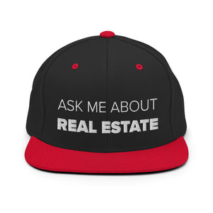 Ask Me About Real Estate Snapback Hat