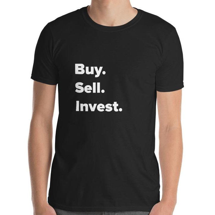 Unisex Sell. Invest. T-shirt – Designed For Agents, LLC.