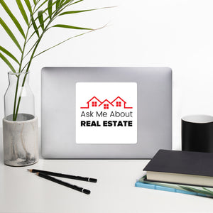 Ask Me About Real Estate Decal