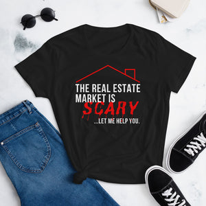 Halloween The Real Estate Market is Scary Women's Fit T-shirt
